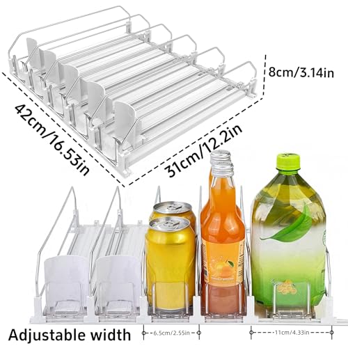 Detalle de NBBENG Automatic Can Dispenser for Fridge (5 Rows)