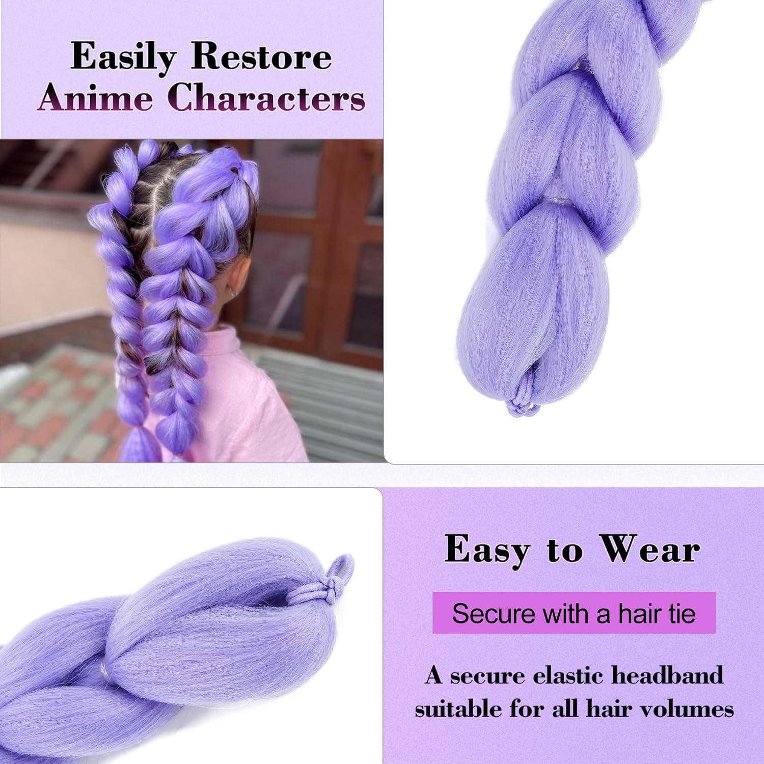 Detalle de Getgal Braided Ponytail 28-Inch