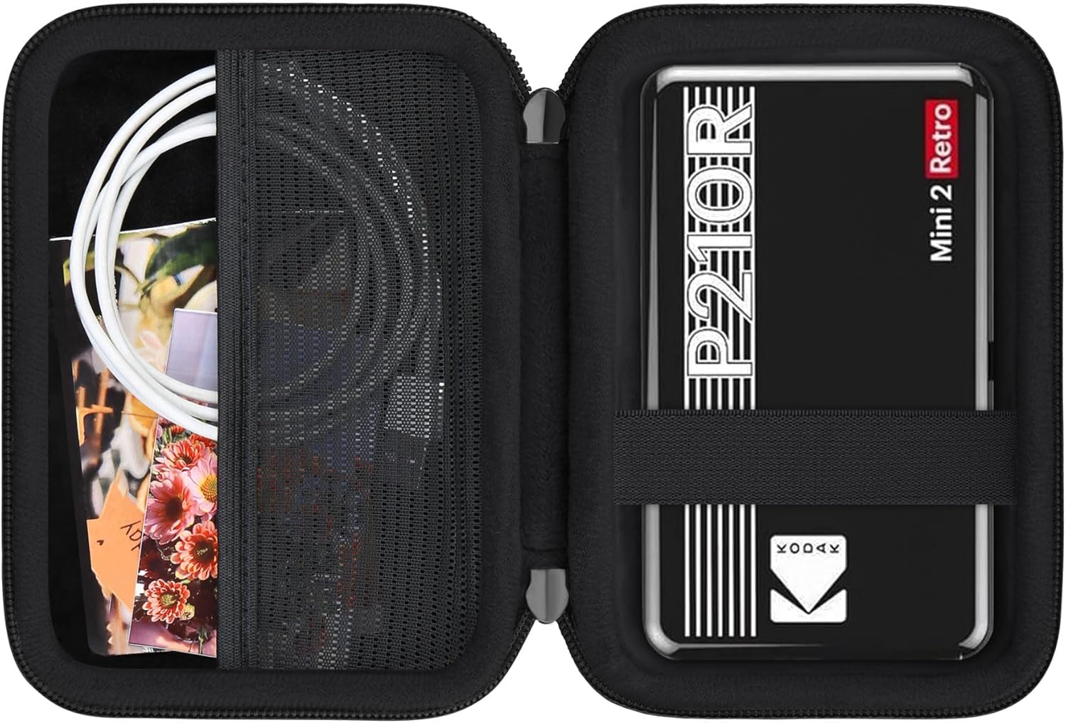 Detalle de RAIALL Hard Case for Kodak Mini 2 Retro 4PASS Portable Printer (P210R) – Black