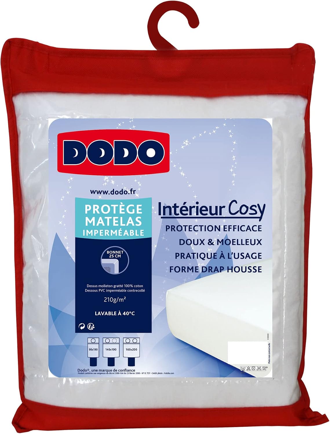 Detalle 2 de DODO Cosy Protège-Matelas imperméable 180x200 cm