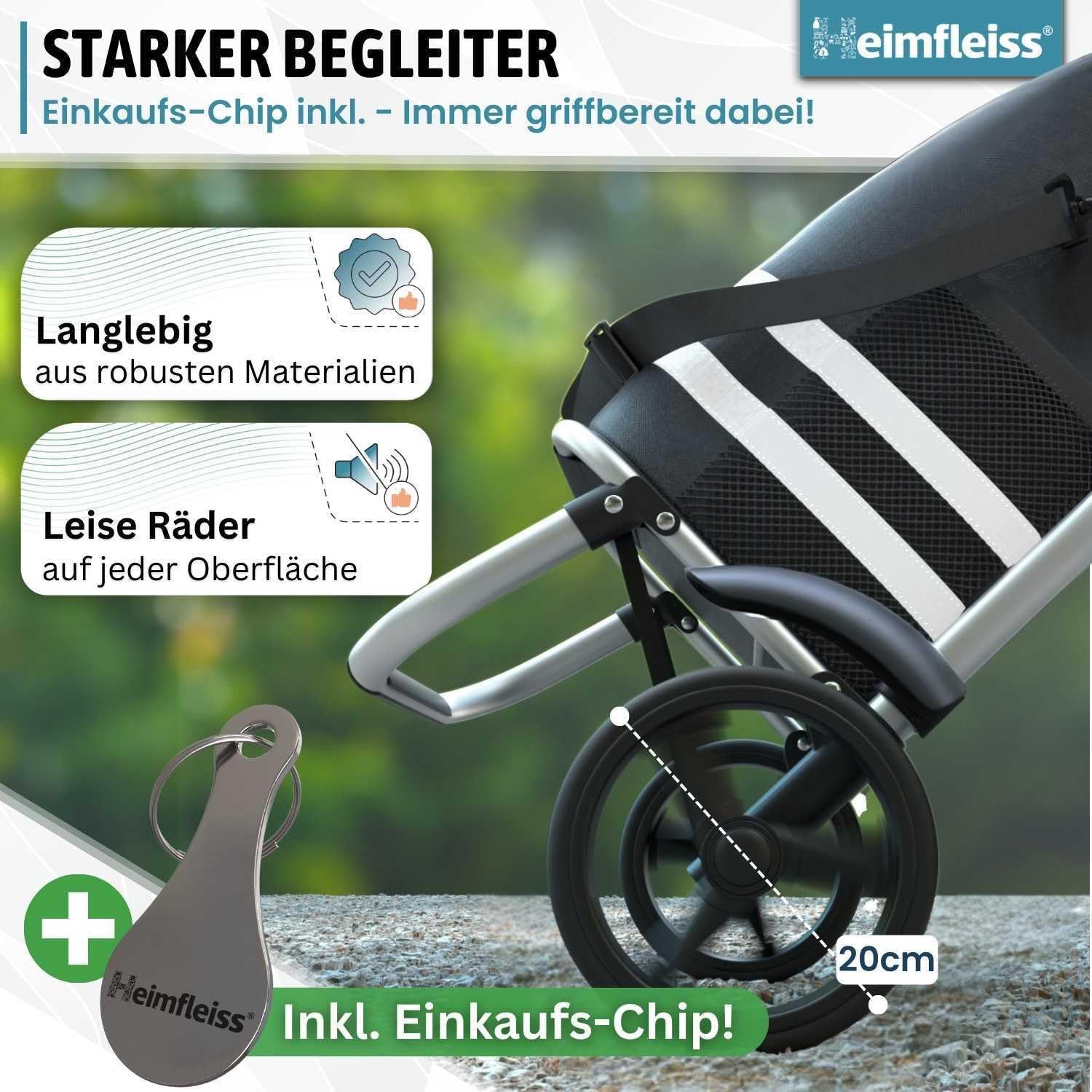 Thumbnail 4 de Heimfleiss Trolley Einkaufstrolley 56L – Einkaufswagen mit Kühlfach