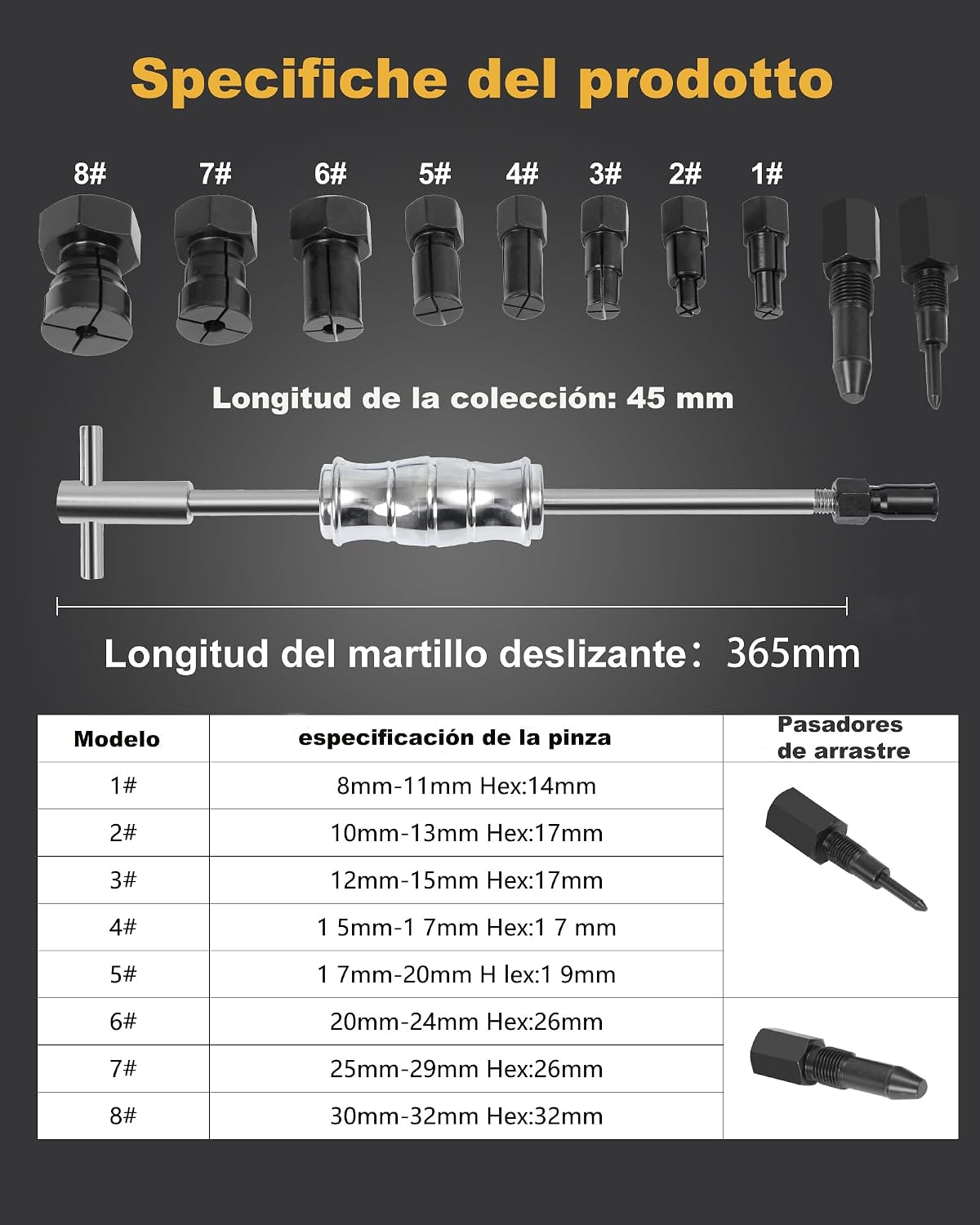 Thumbnail 1 de XSTARYE Extractor Rodamientos Bicicleta 8–32 mm