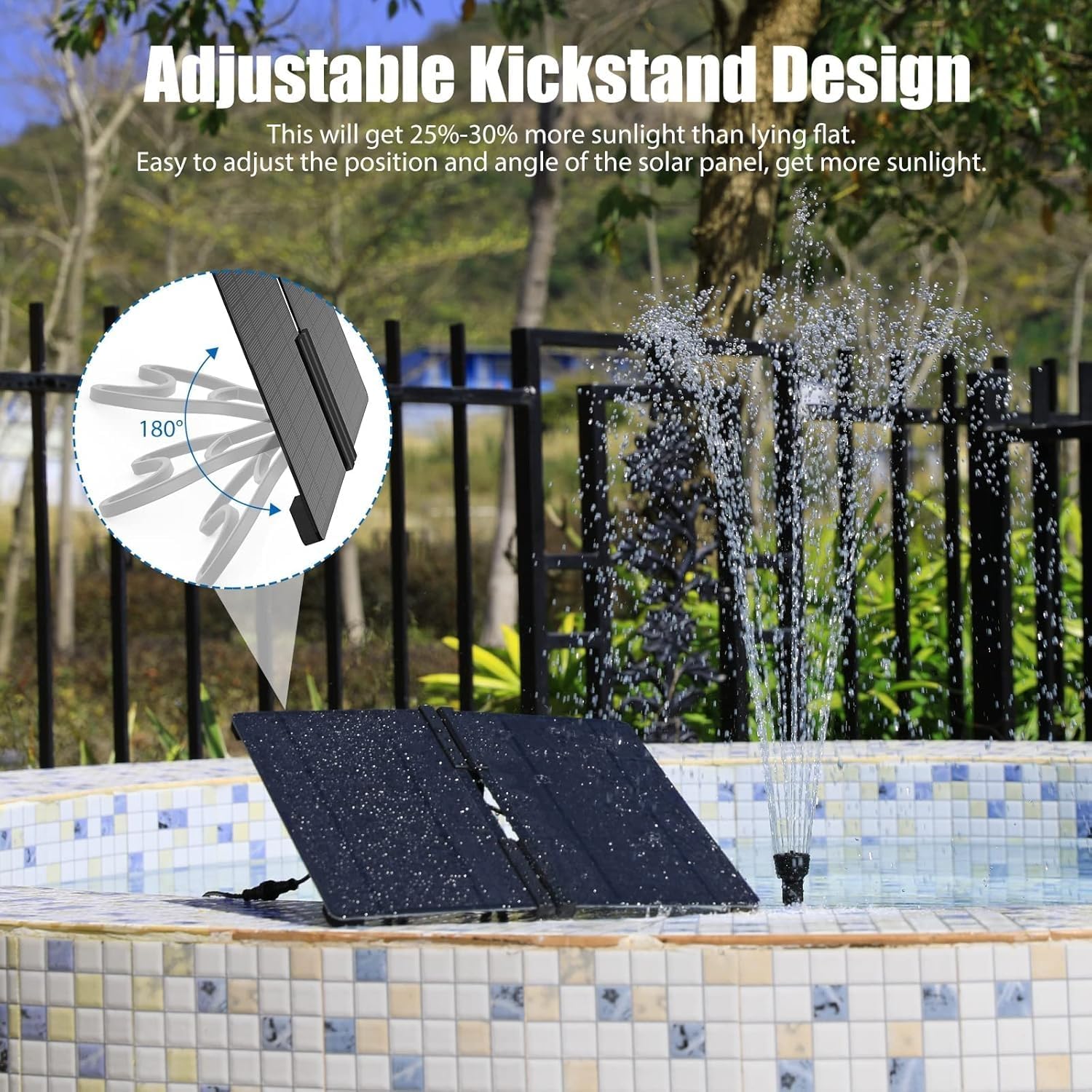 Detalle 1 de AISITIN Solar Springbrunnen 20 W DIY