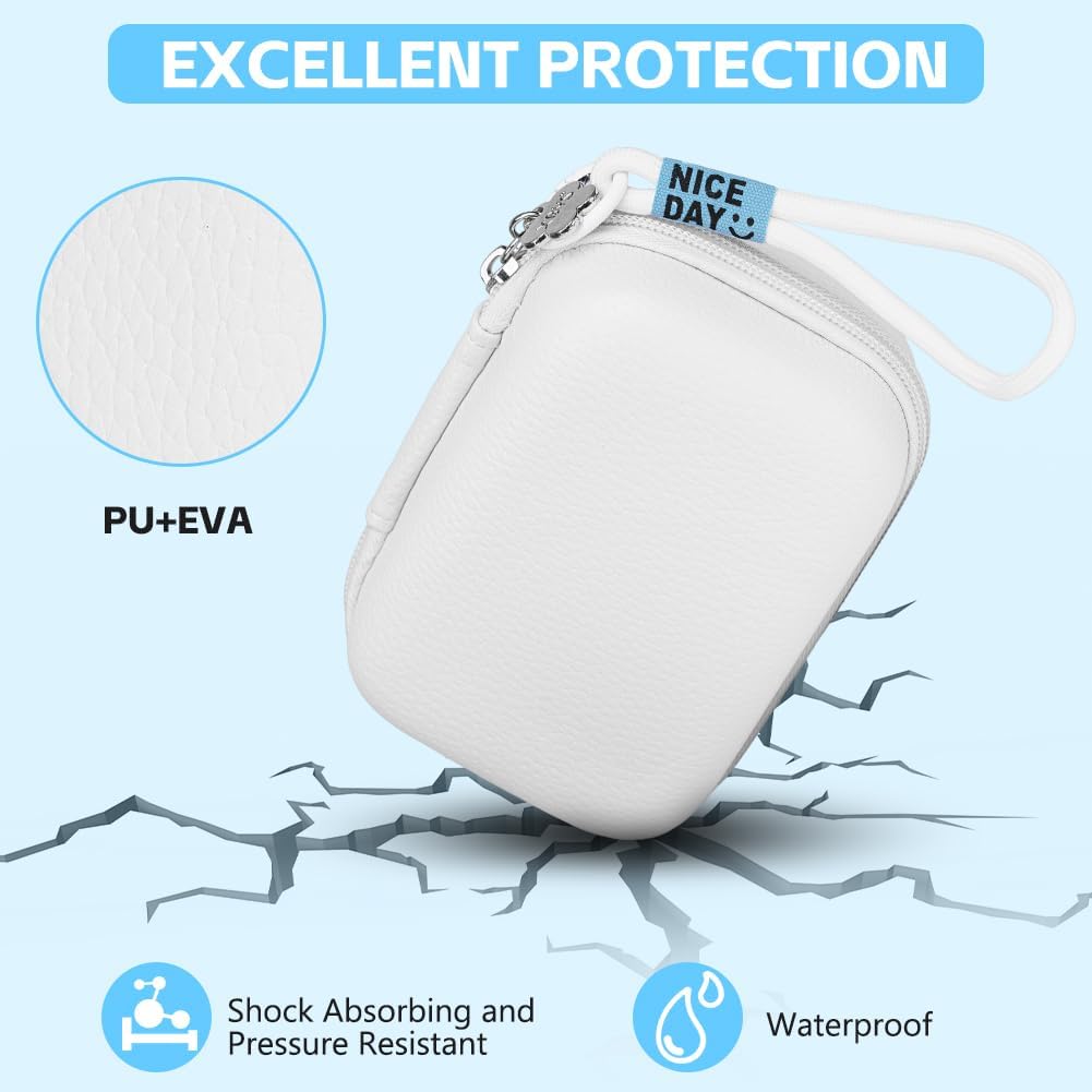 Detalle de Ainiv Small Digital Camera Case (PU+EVA) with Removable Strap – compact pouch for Sony, Casio, Canon & Panasonic
