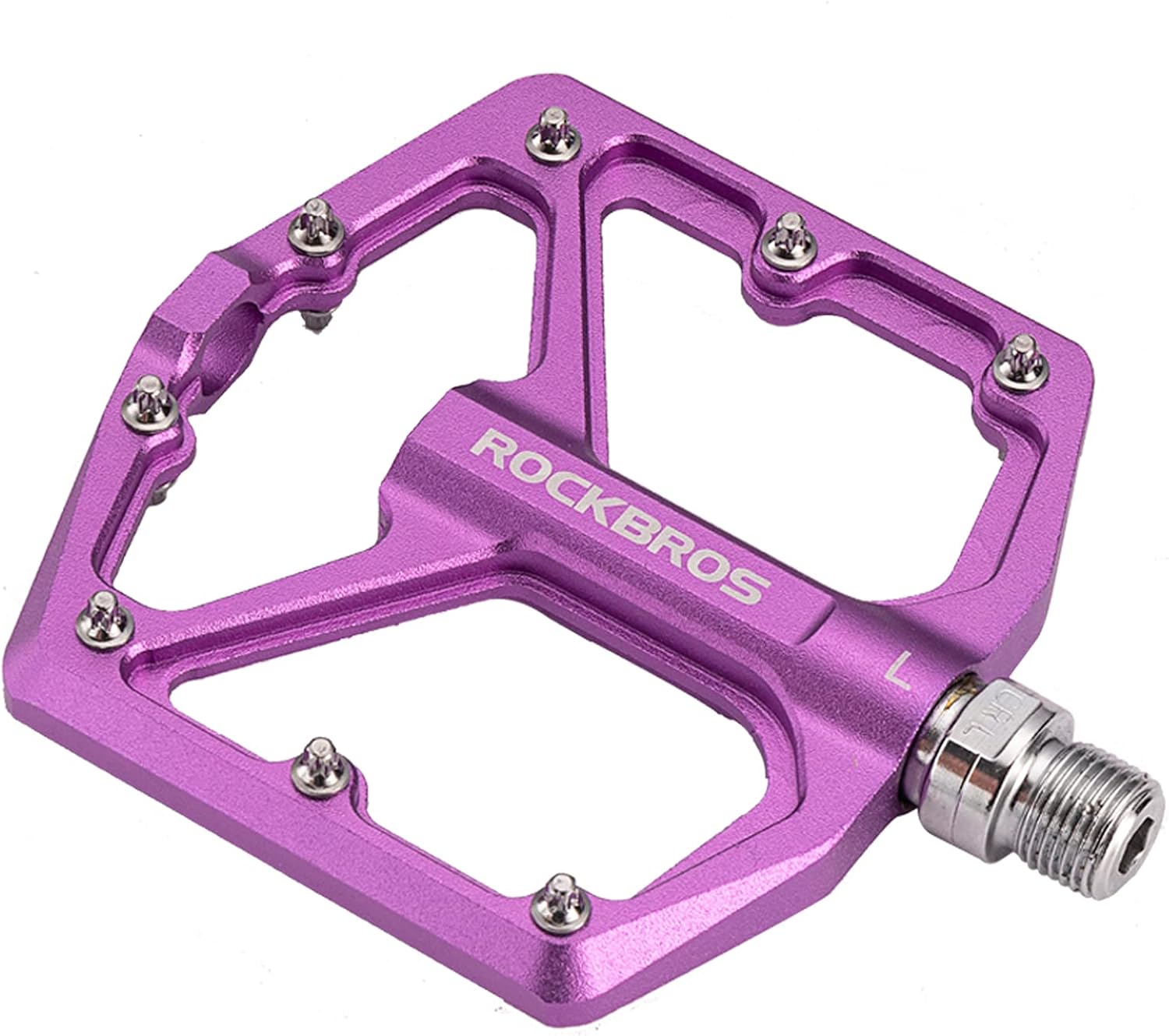 Thumbnail 6 de ROCKBROS Aluminium Mountain Bike Pedals (9/16in) – Anti-Slip, Sealed Bearings, 303g