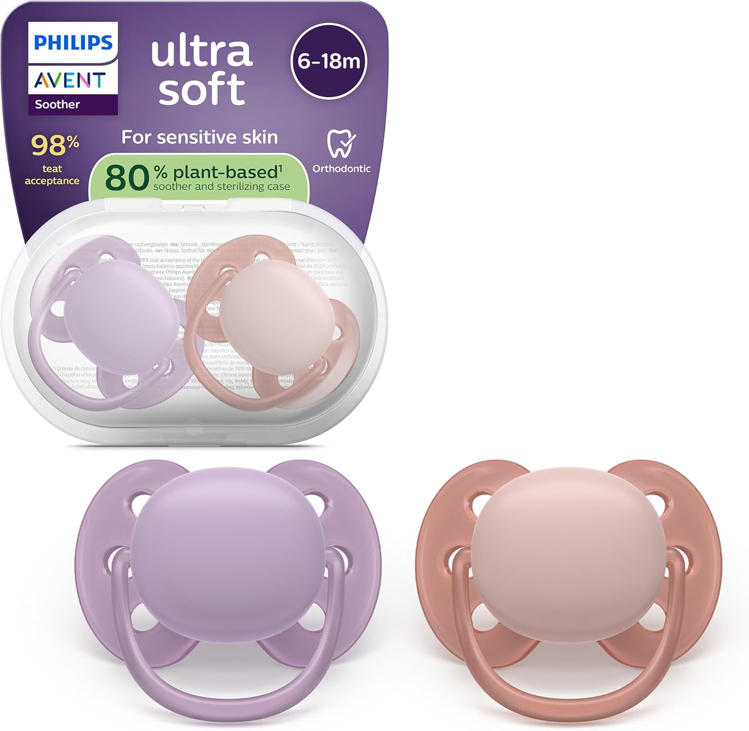 Thumbnail 6 de AVENT SCF091/53 Ultra Soft Soothers 6-18 months