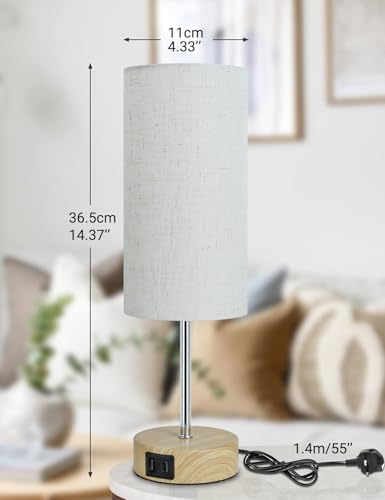 Thumbnail 6 de MILLUXXi Bedside Lamps with Dual USB Ports and Touch Control