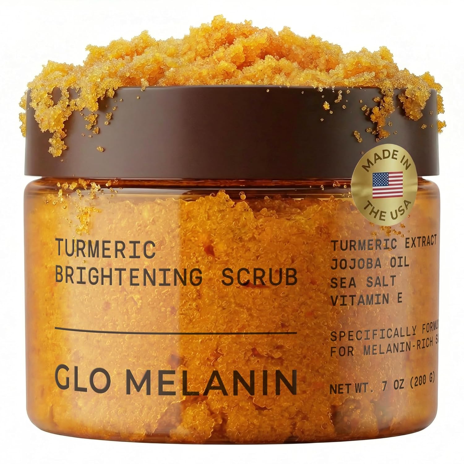 Detalle de GLO Melanin Turmeric Scrub for Dark Spots ⚙
