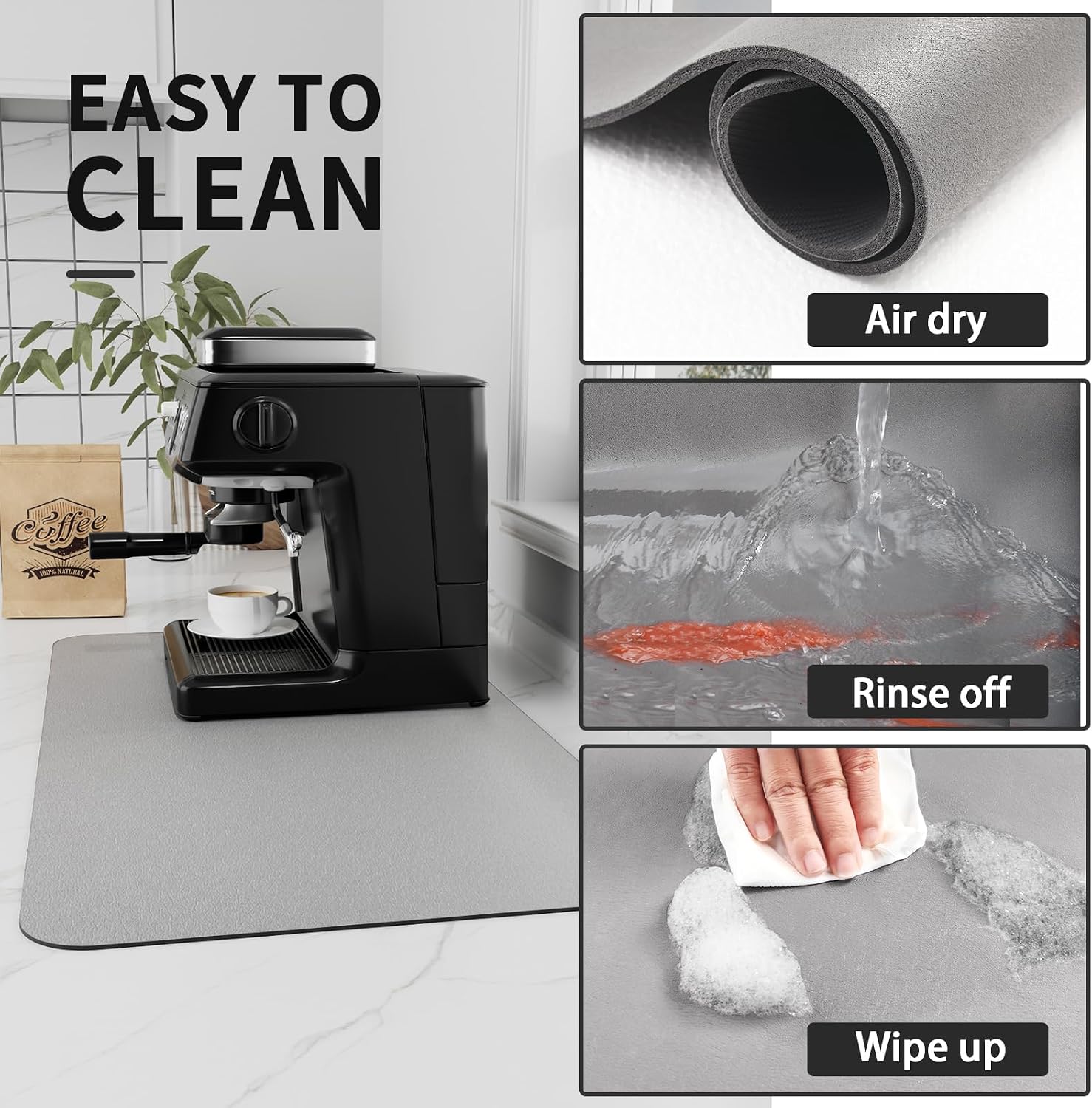 Detalle 2 de HotLive Coffee Mat, PU Surface