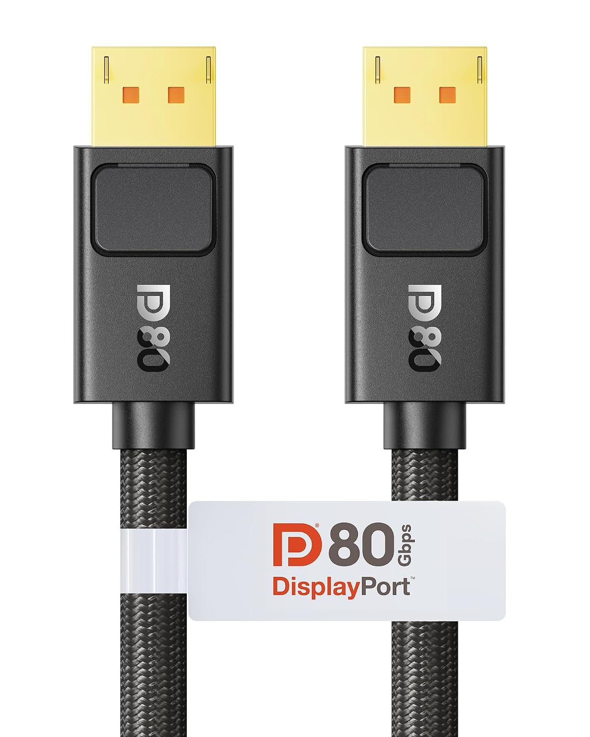 Detalle de Silkland VESA-Certified DisplayPort 2.1 Cable (DP80) 80Gbps, 6.6FT with Secure Latch