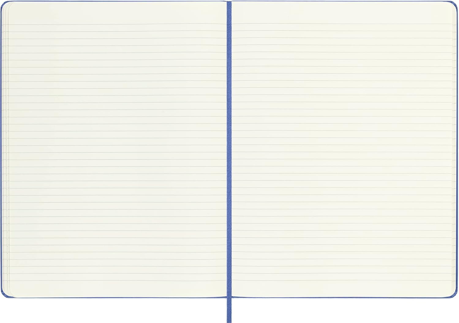 Detalle de Moleskine Classic Notebook XL A4+: Taccuino a Righe con Copertina Rigida Blu Ortensia