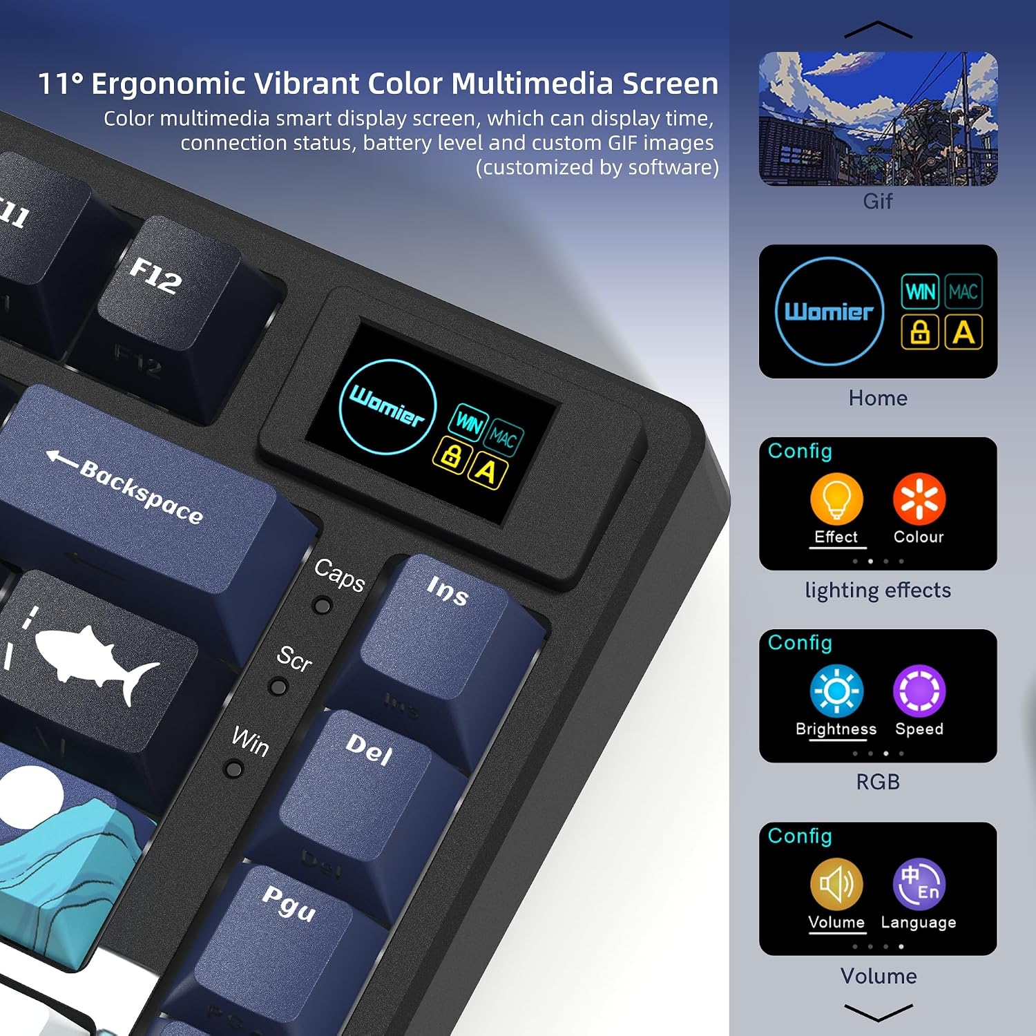 Detalle 2 de Womier SK80 75% mechanical keyboard