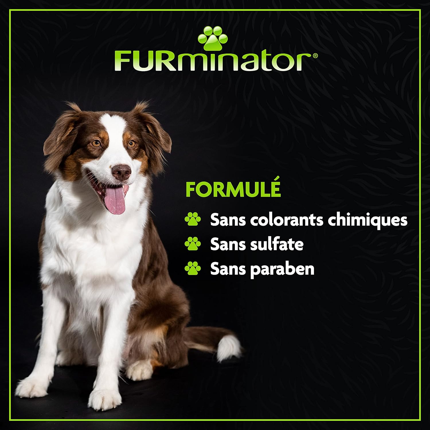 Detalle de FUR Dog deShedding Shampoo 473ml – soin sans sulfates pour tous les types de pelage