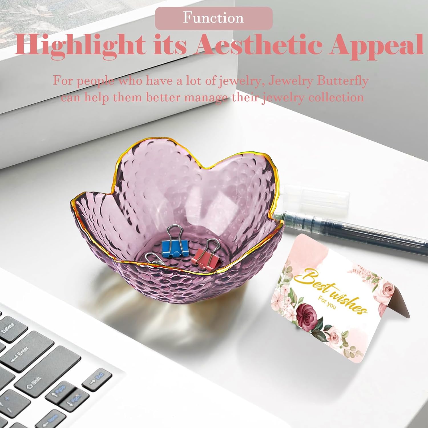 Thumbnail 6 de Binoster floral trinket dish 9 cm