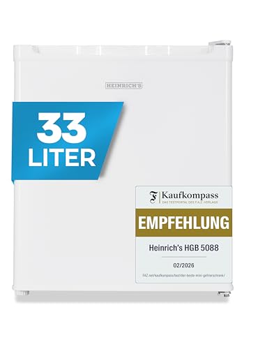 Detalle de Heinrichs Mini-Gefrierschrank 33 L – leise, -18°C, reversibler Türanschlag
