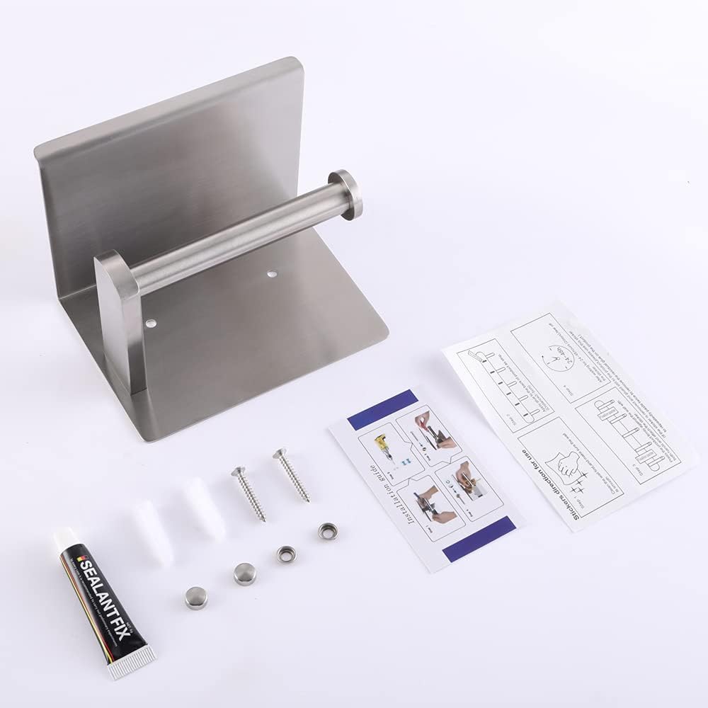 Thumbnail 5 de HomeHeng F928-03D porte-papier inox avec tablette