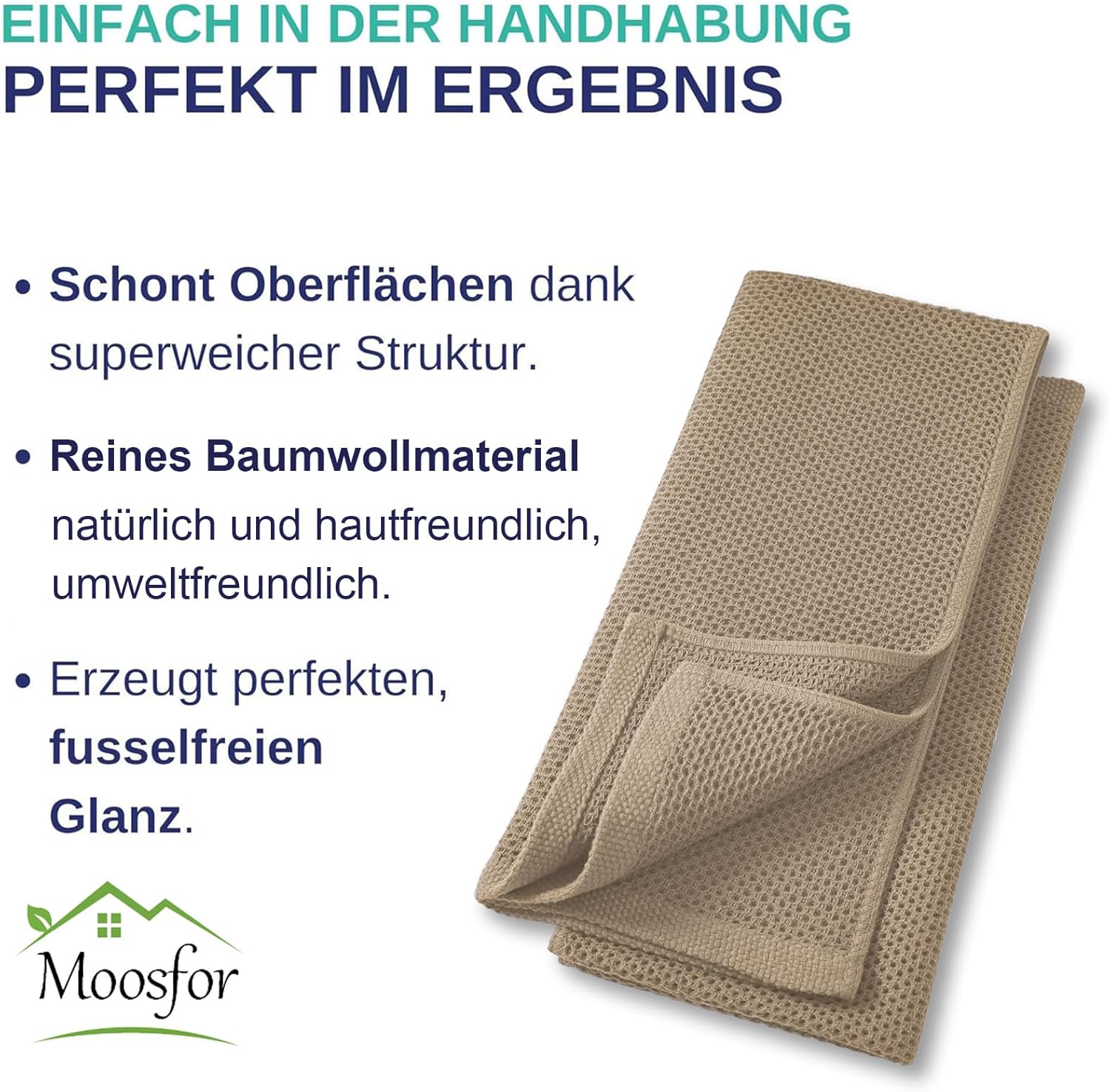 Thumbnail 4 de Moosfor Geschirrtücher 4er Set 32 x 72 cm