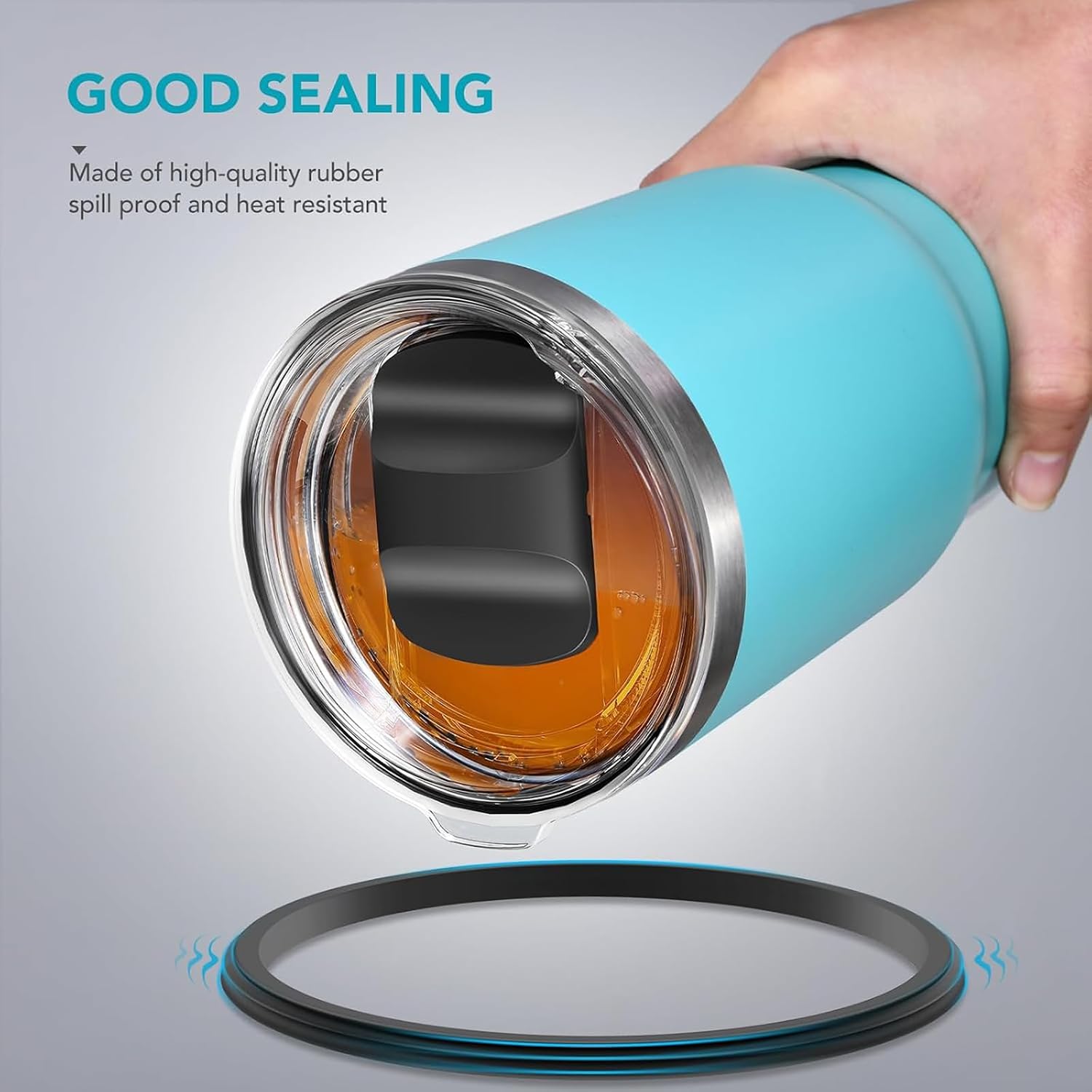 Thumbnail 4 de SOONSURE 10oz BLK Replacement Tumbler Lids, 2-Pack BPA-Free Magnetic Slider