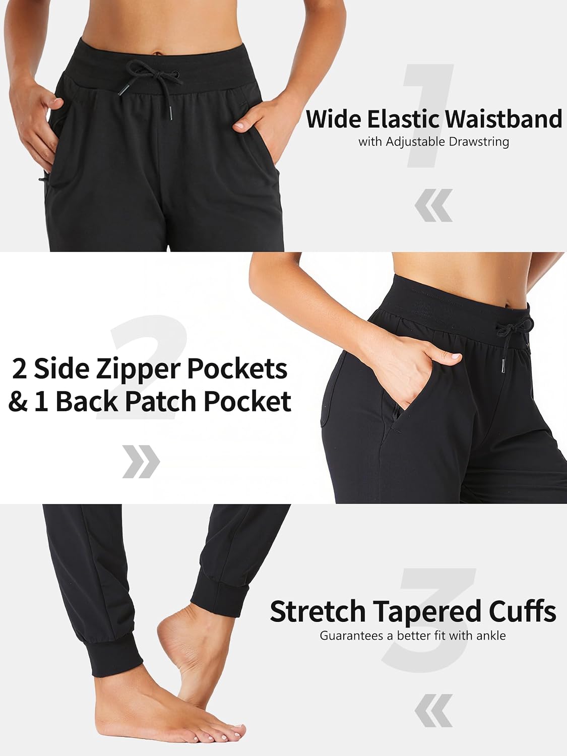 Thumbnail 4 de SEVEGO Tall Lightweight Cotton Joggers 30 inseam