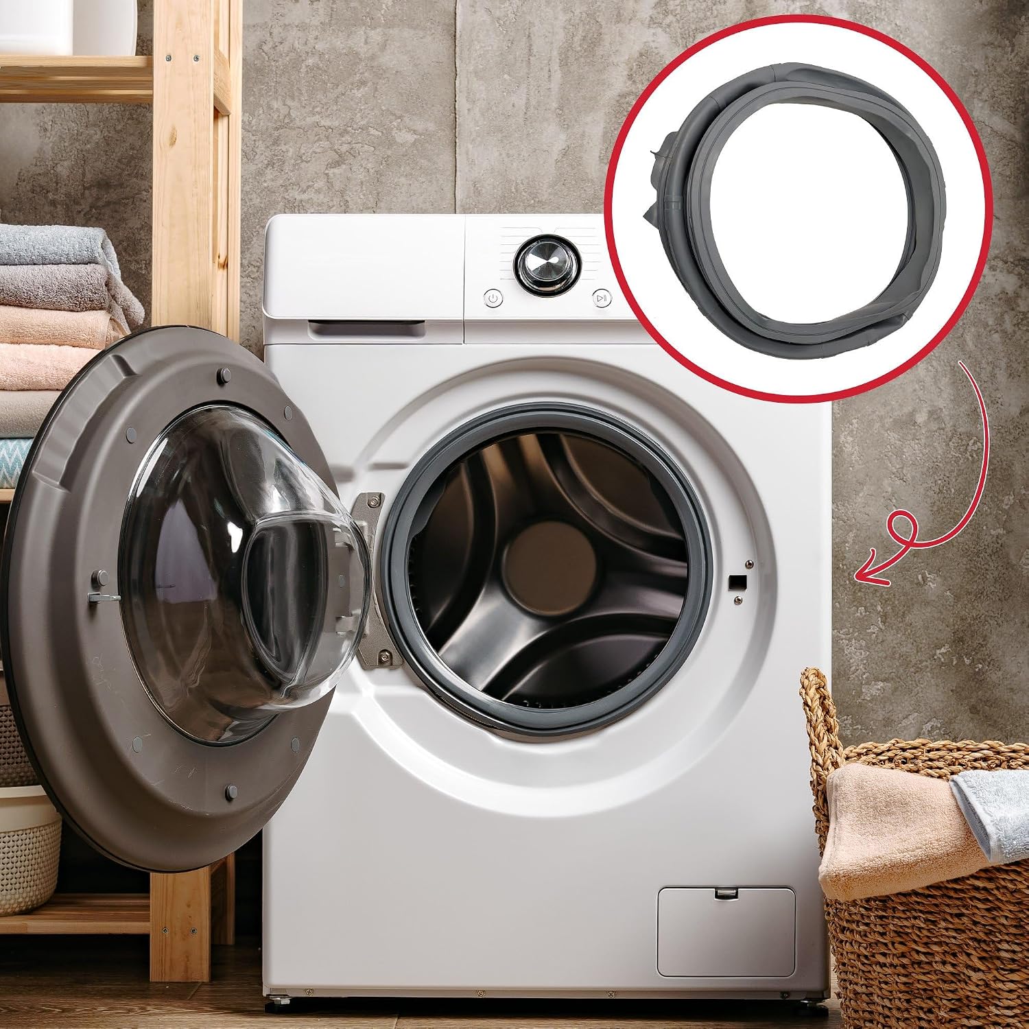 Detalle de Joint de hublot SOS Accessoire pour lave-linge Samsung DC64-02750A