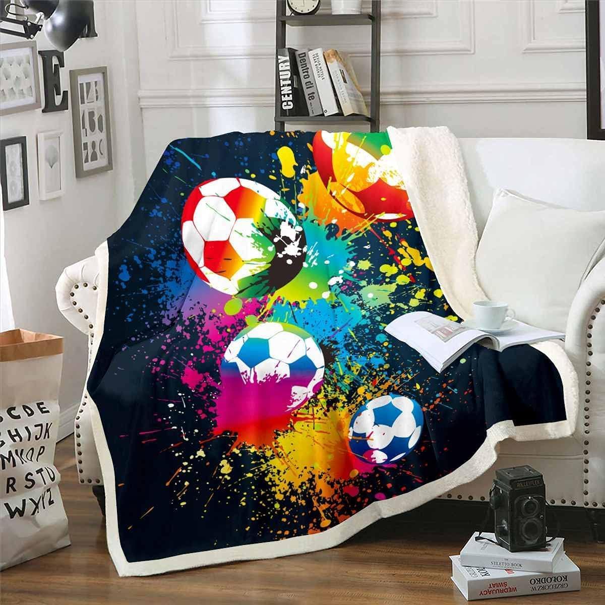 Thumbnail 5 de Homemissing Autos Decke 150 x 200 cm – Pfeil Kuscheldecke aus Mikrofaser mit Sherpa-Innenseite