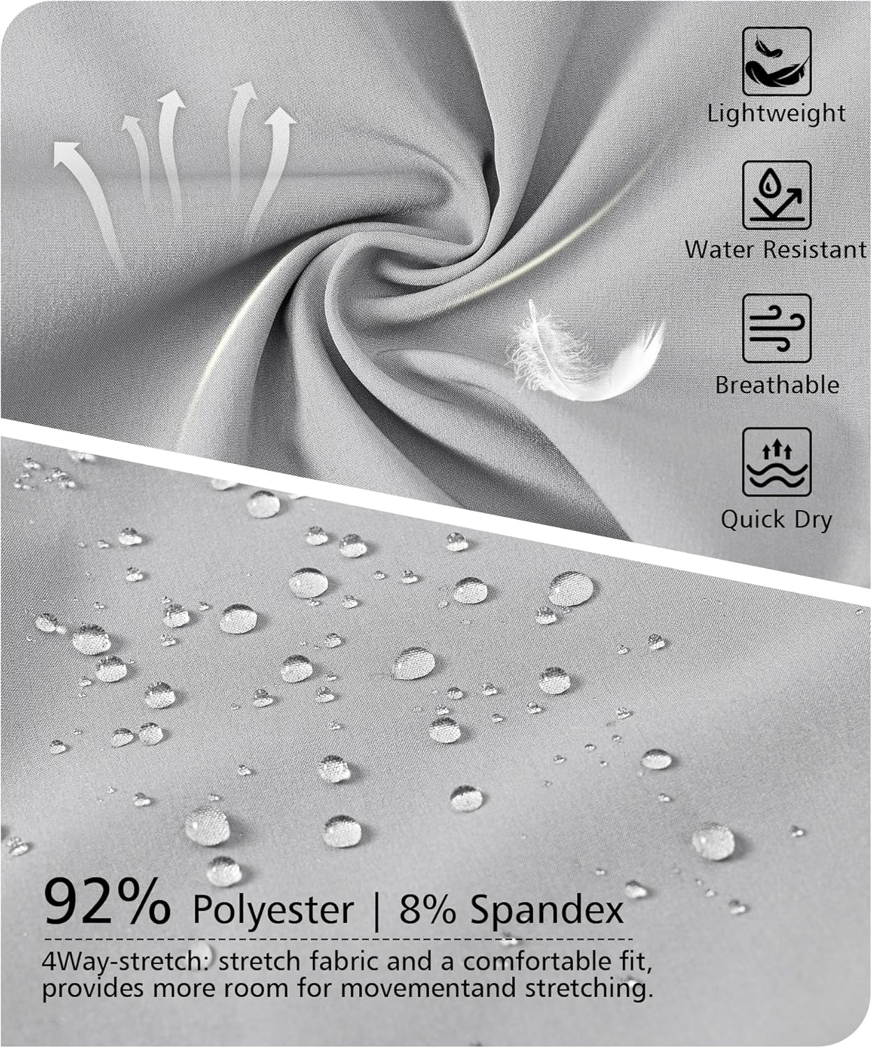 Thumbnail 3 de Zoofly Men’s Breathable Quick-Dry Water-Resistant Jogger Sweatpants (Athletic & Outdoor)