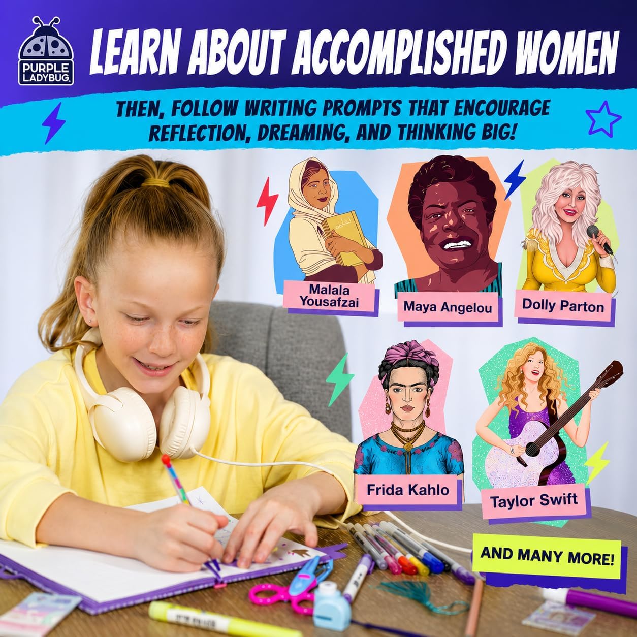 Thumbnail 3 de Rebel Girls DIY Journal Kit for Girls 6-12