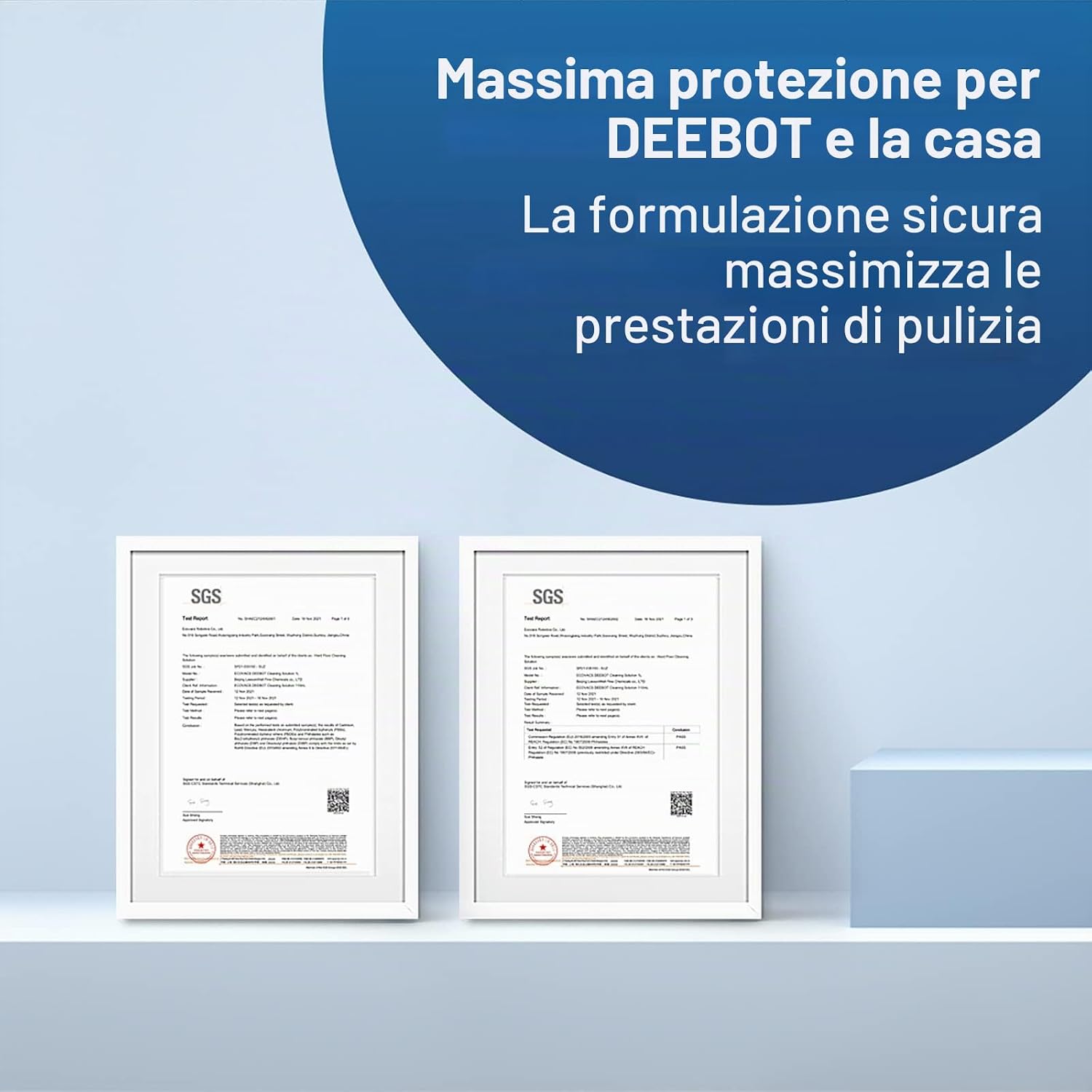 Detalle 2 de ECOVACS Soluzione detergente 1L per DEEBOT – pulizia delicata, sicura e a bassa schiuma