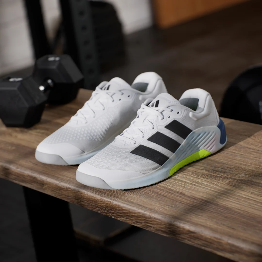 Detalle 2 de Adidas Dropset 4: ficha completa de la zapatilla de training en blanco