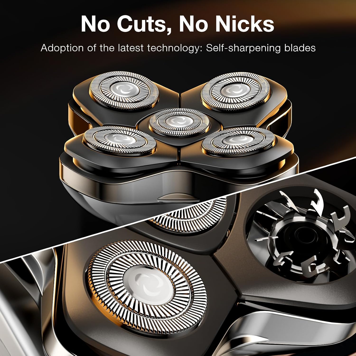 Detalle 2 de 3-in-1 Magnetic 5D Rotary Head Shaver 1200mAh