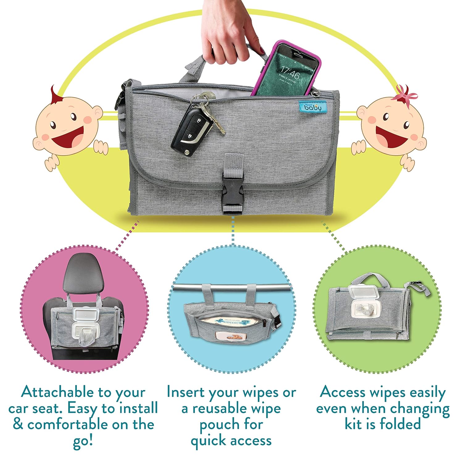 Thumbnail 3 de Kopi Baby Portable Diaper Changing Pad 1 Pack