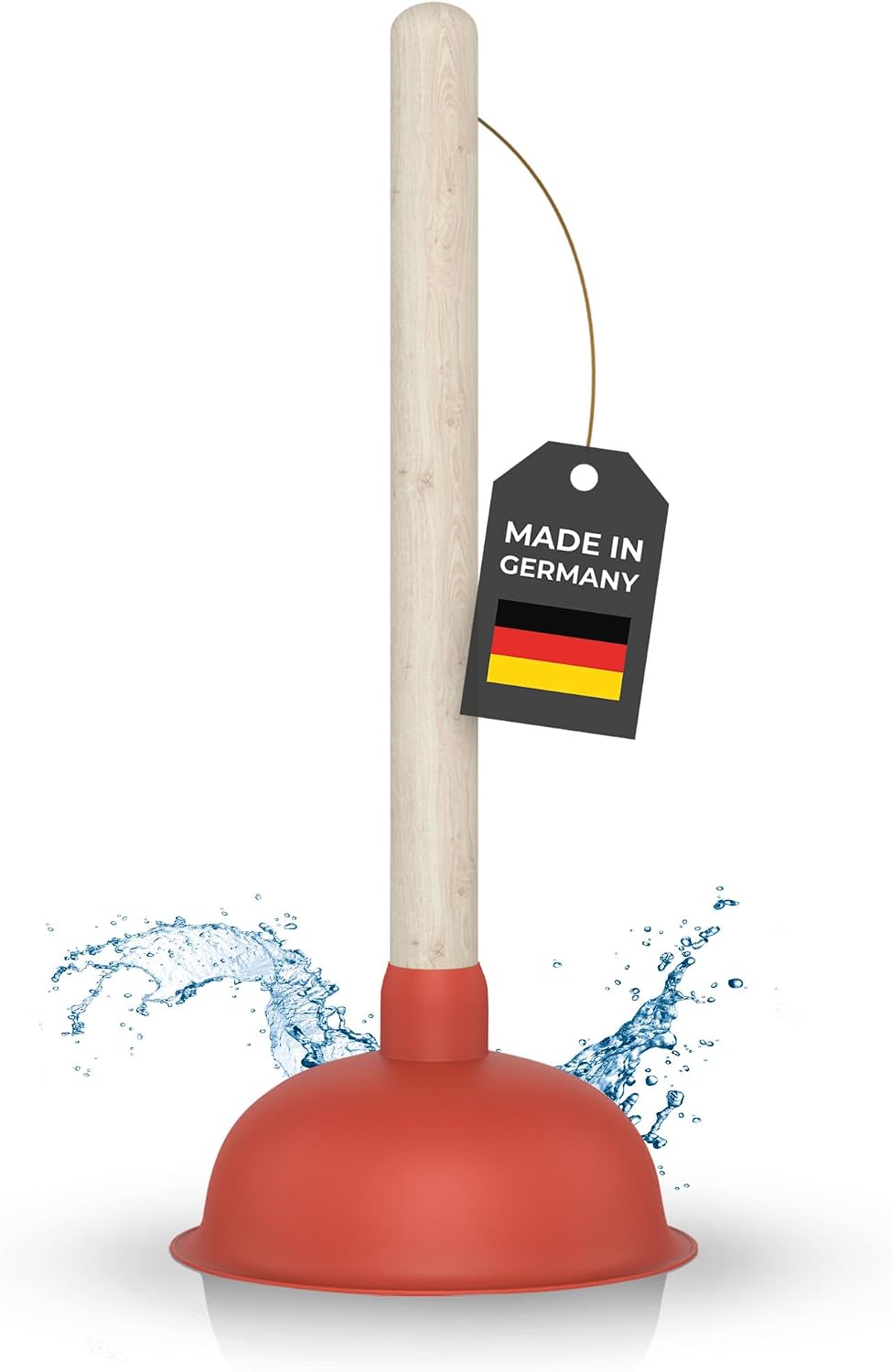 Klangfeiler Abflussreiniger Pömpel – 140 mm Saugglocke, Made in Germany