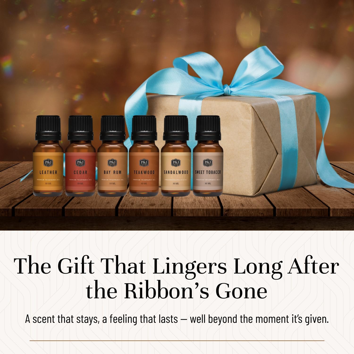 Detalle de P&J Trading Fragrance Oils for Diffusers Gift Set: Cedar, Sandalwood & More