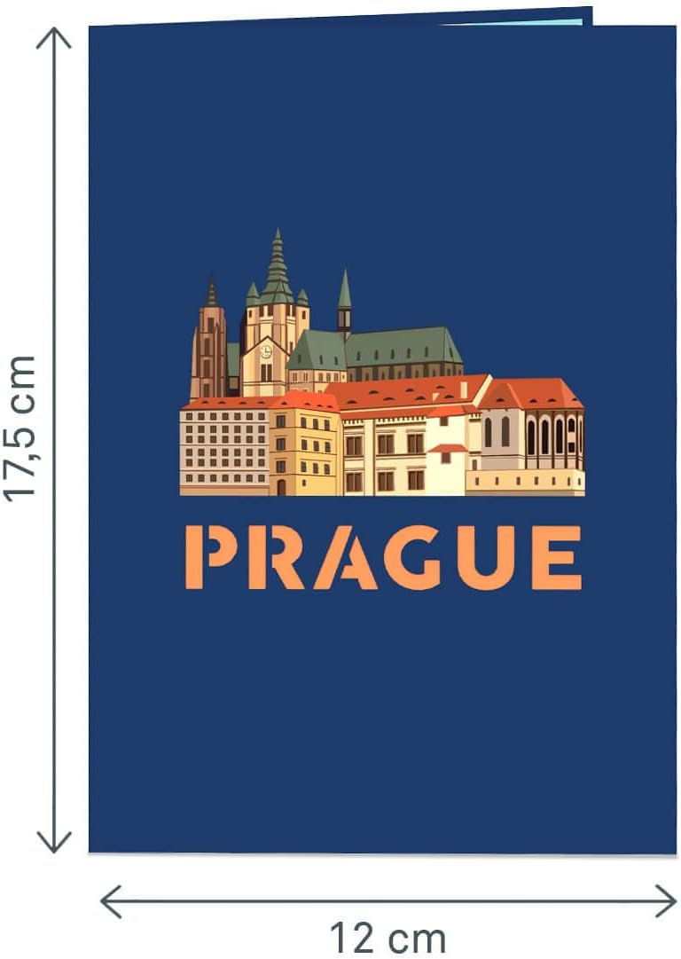 Thumbnail 6 de papercrush® Biglietto pop up Praga in 3D con busta e spazio per auguri