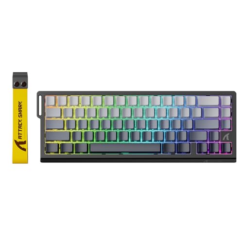 Detalle de ATTACK SHARK X68 HE: Teclado gaming 60% con Rapid Trigger y 8000 Hz de sondeo