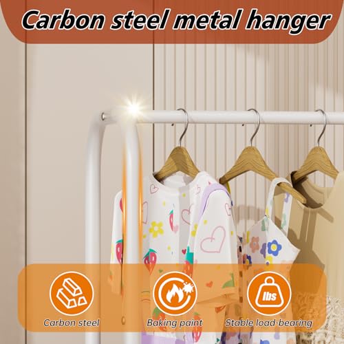 Thumbnail 4 de Golpart Portable Clothes Rail with Wheel – Freestanding Carbon Steel Drying Rack (30D x 81W x 183H, Black)