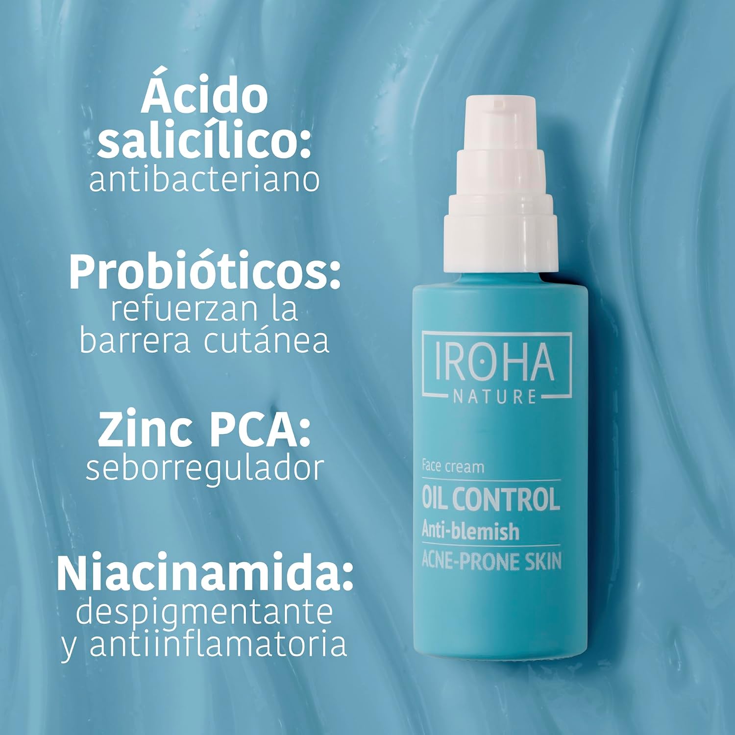 Detalle 2 de IROHA NATURE 4-etapowa rutyna przeciwtrądzikowa z kwasem salicylowym