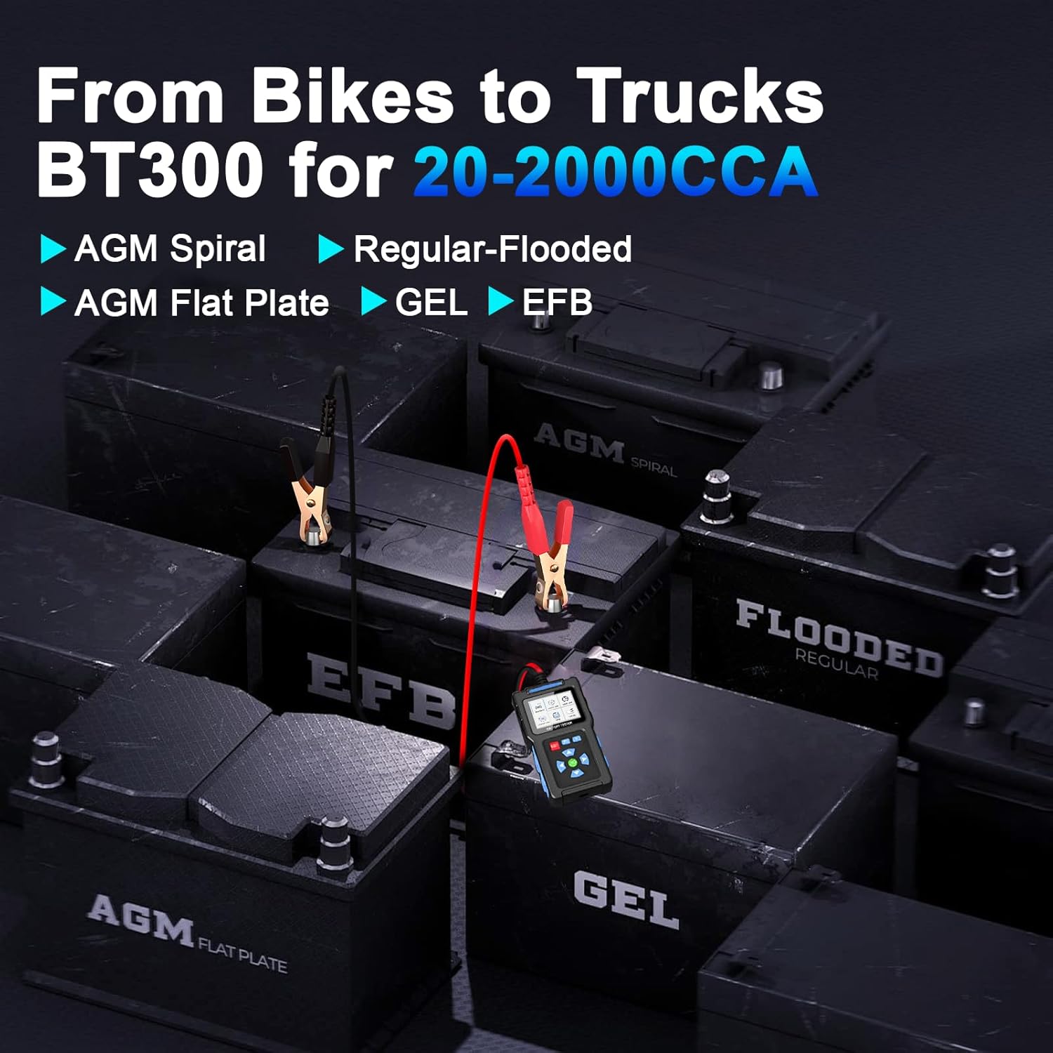 Thumbnail 1 de BT300 Battery Load Tester 12V, 20–2000 CCA car tester