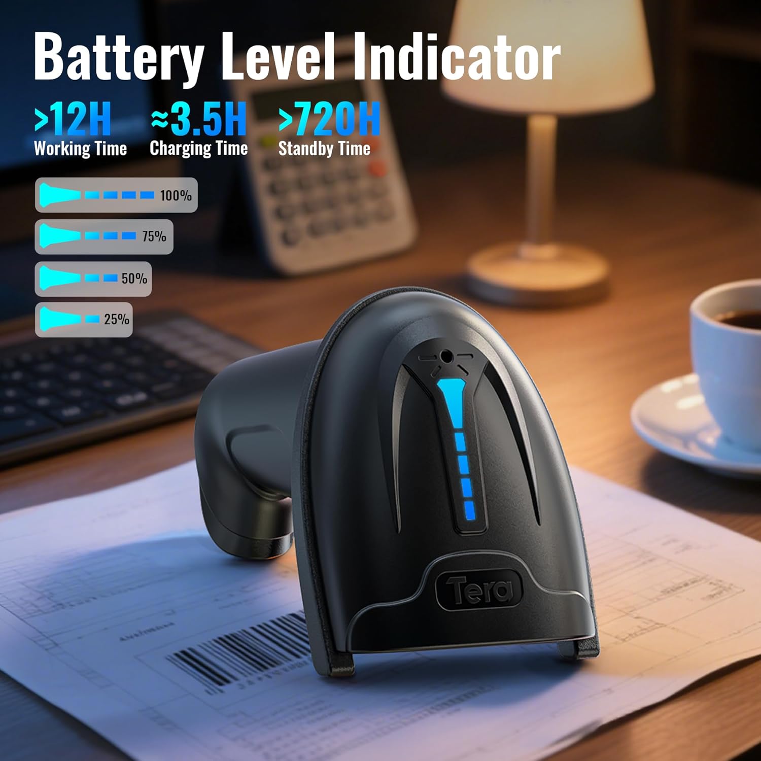 Thumbnail 1 de Tera 2D QR scanner D5100 2000 mAh