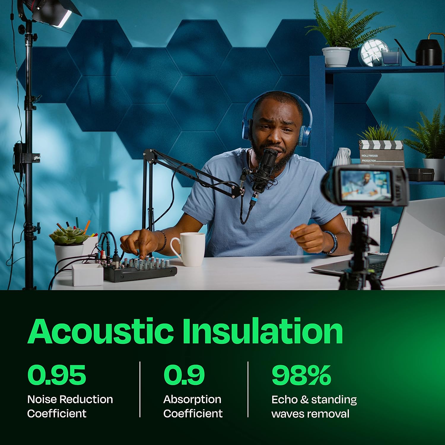 Detalle de Ekkogo Acoustic Panels 12-Pack