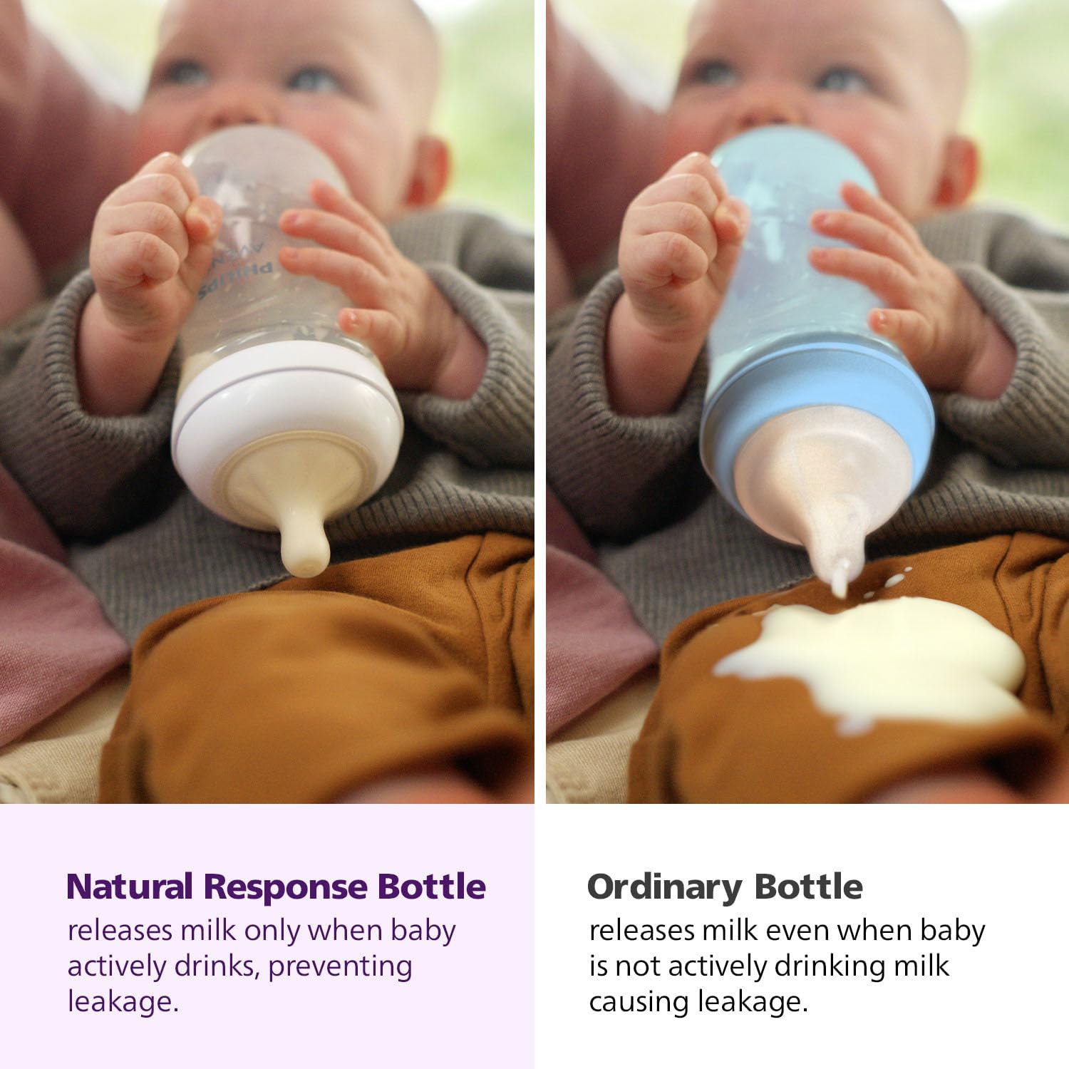 Detalle de Philips Avent Natural Response哺乳びん BPAフリー・広口設計・食洗機対応