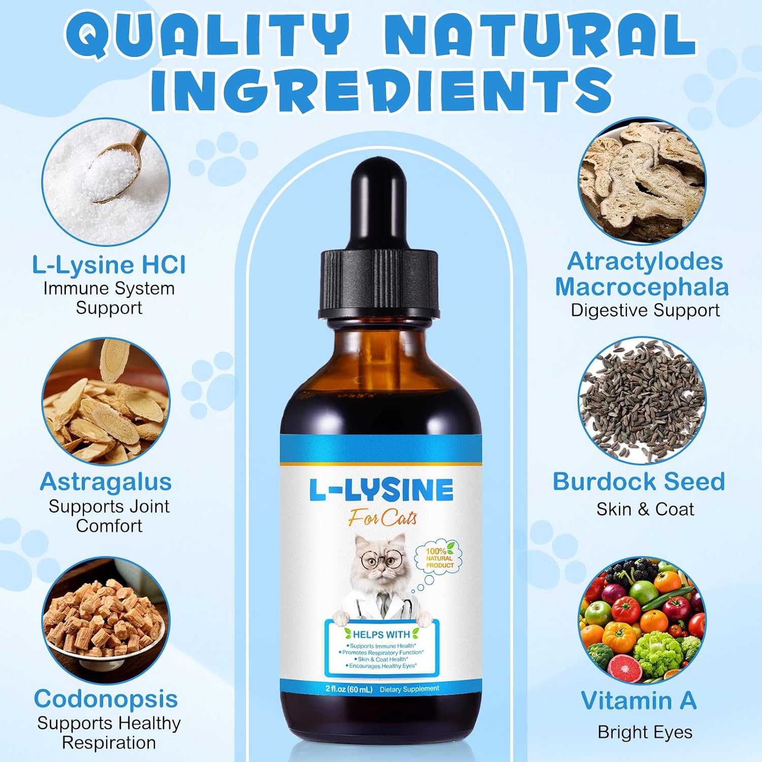 Detalle 2 de L-Lisina per Gatti integratore 60 ml