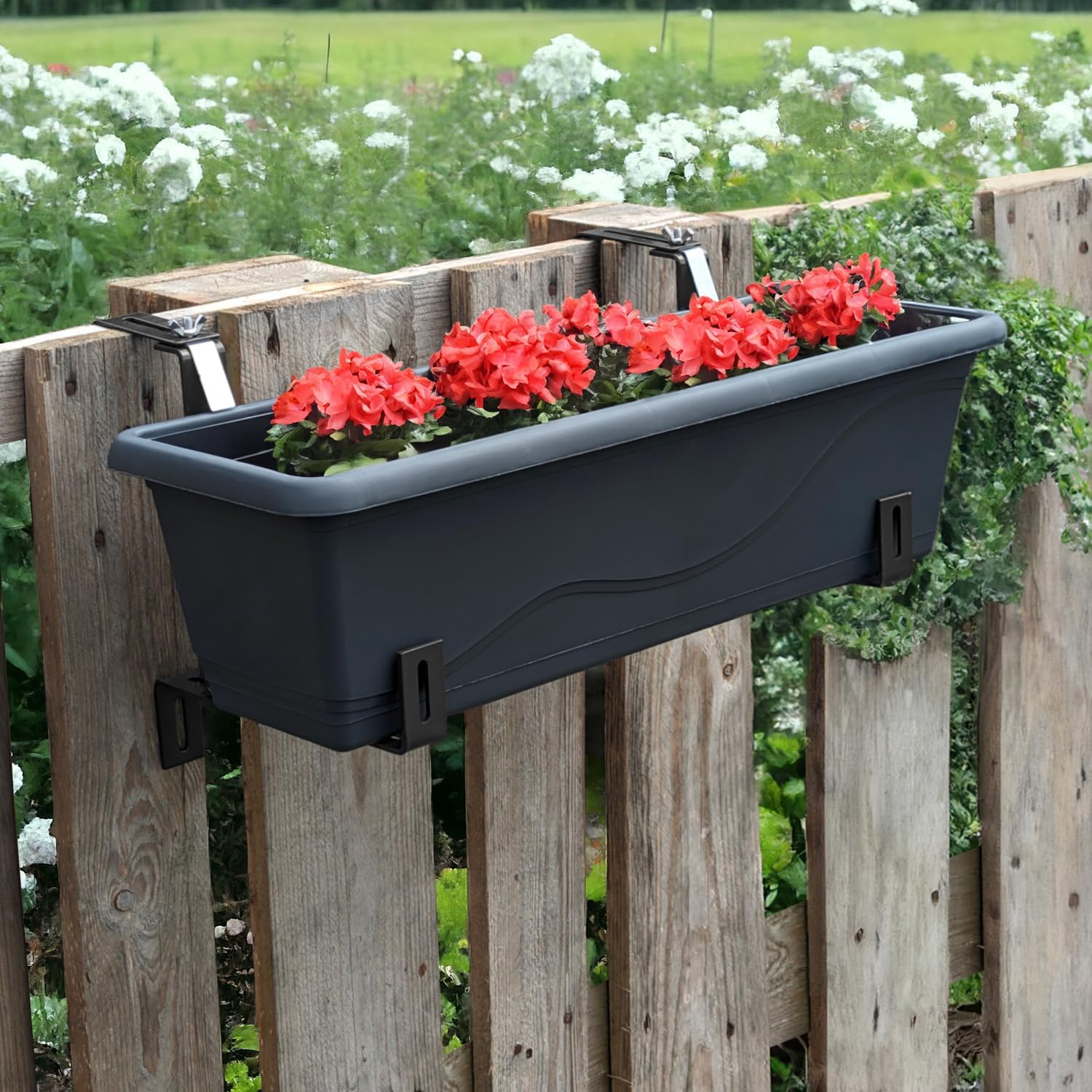 Thumbnail 1 de COM-FOUR Soporte para jardineras 2x 23 cm