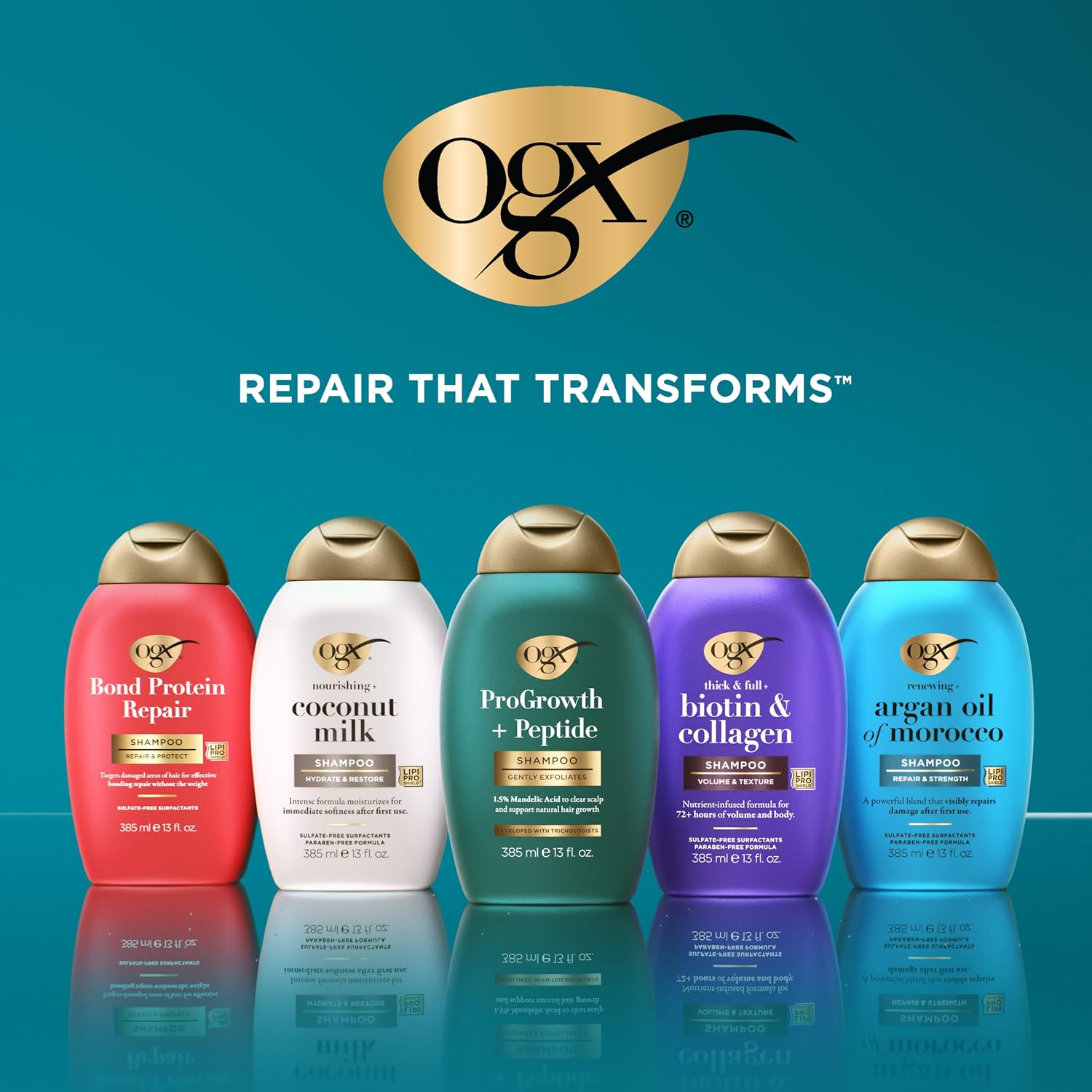 Thumbnail 6 de OGX Renewing Argan Shampoo & Conditioner, 13 fl. oz