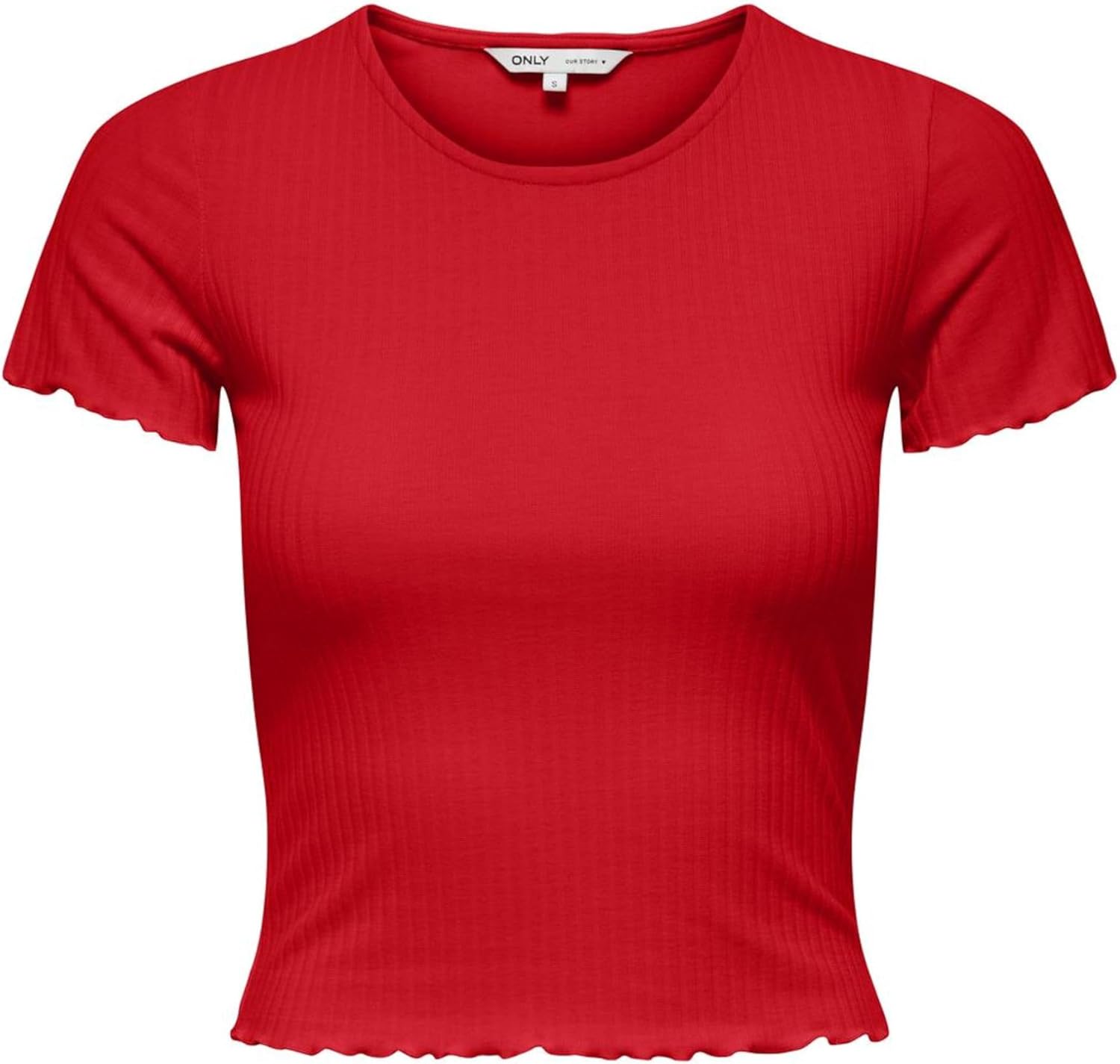 Thumbnail 5 de ONLY Female Top ONLEMMA Top – Slim-Fit Cropped-Shirt mit Rundhalsausschnitt