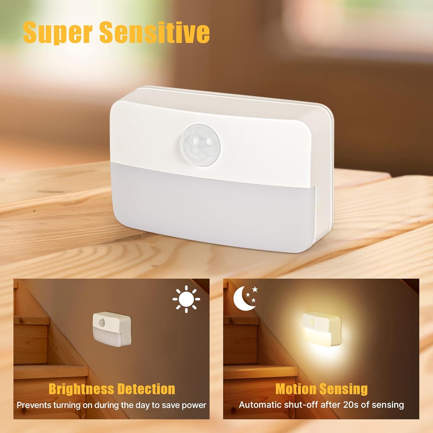 Thumbnail 5 de Motion Sensor Stair Light 8-Pack for Indoor Use