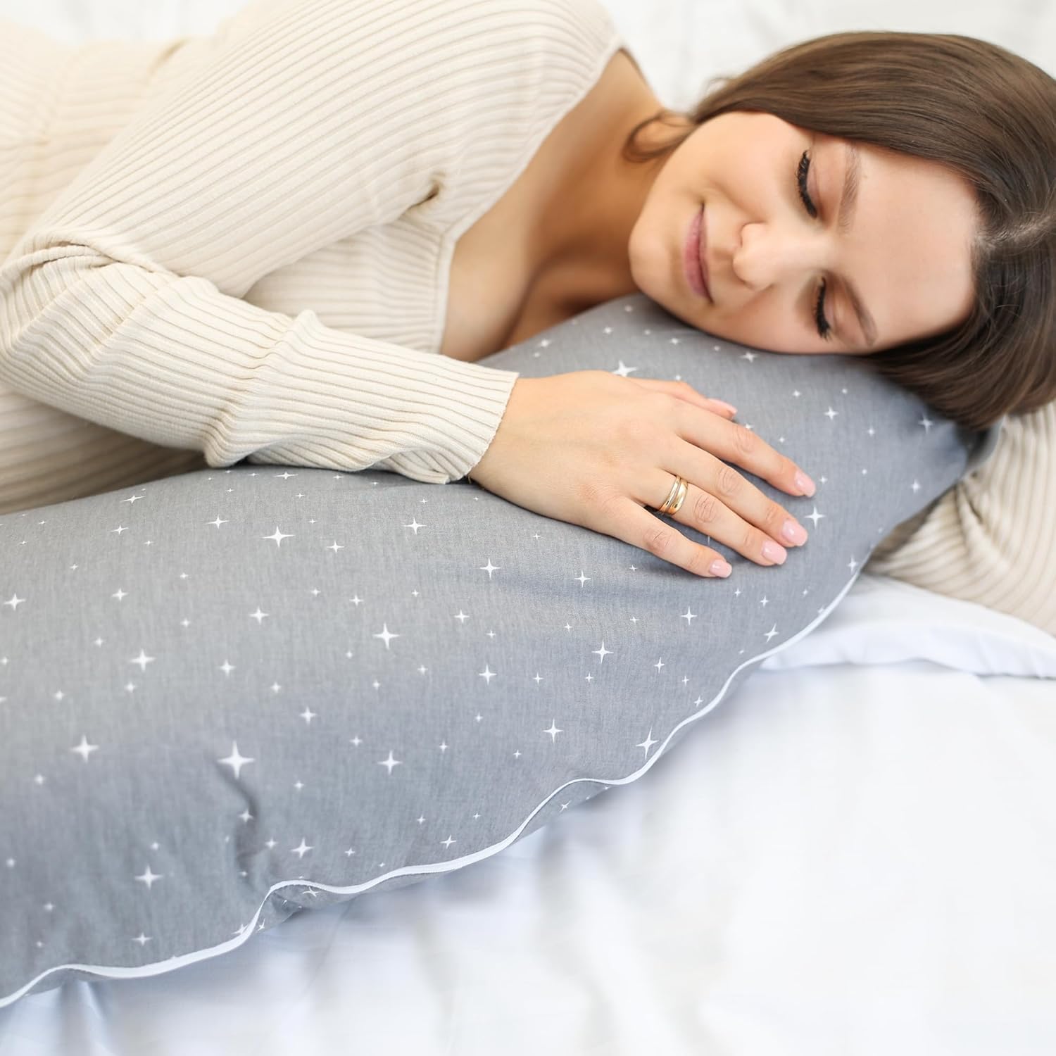 Thumbnail 5 de Totsy Baby Cuscino gravidanza 190 cm a forma di C con rivestimento sfoderabile