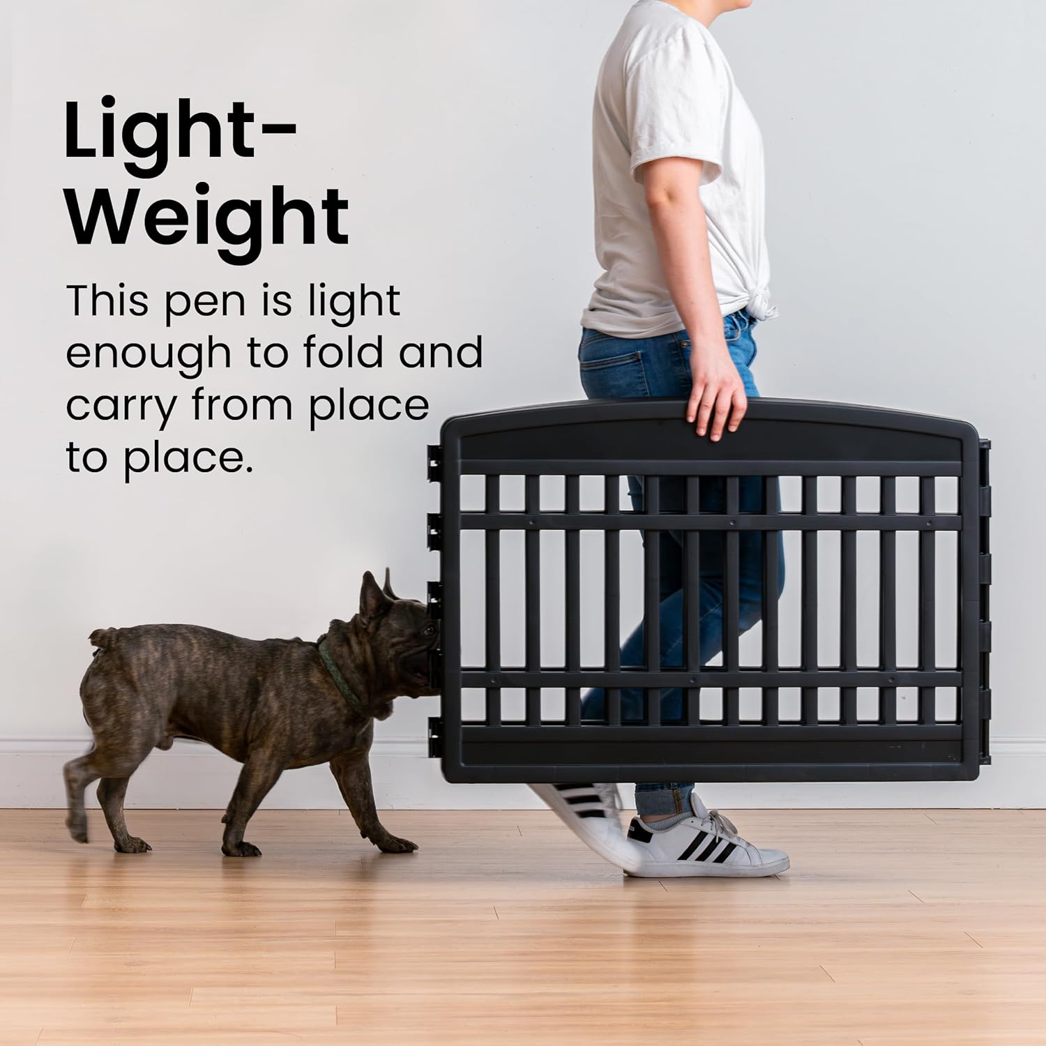 Thumbnail 5 de Iris Ohyama Recinto per cani da interno/esterno in plastica CI-604E (6o cm, grigio) con pannelli