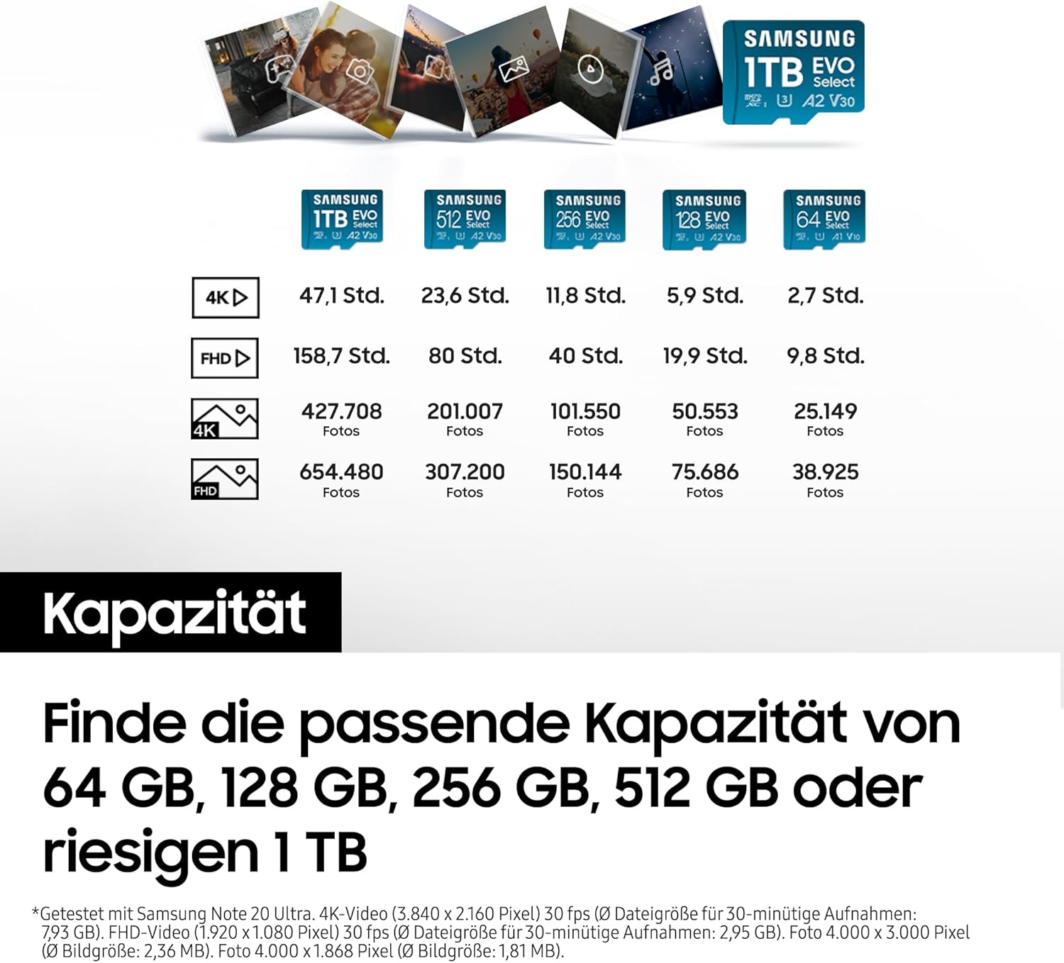 Thumbnail 6 de Samsung EVO Select (2024) microSD-Karte 64 GB inkl. SD-Adapter (MB-ME64SA/EU) – für Smartphone & Tablet