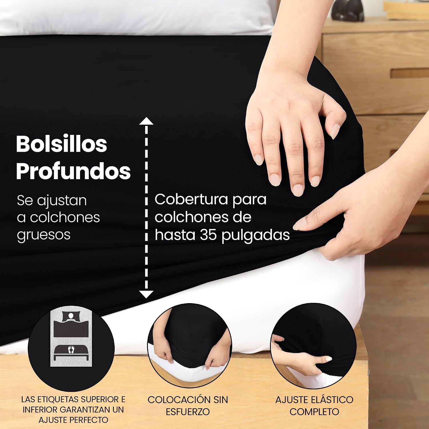 Thumbnail 4 de Utopia Bedding Sabana Bajera 160x200 Microfibra